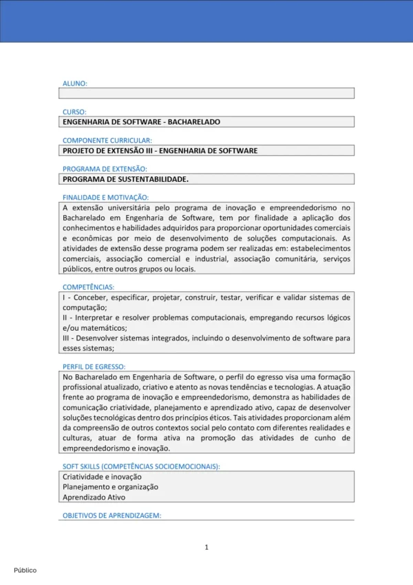 Projeto de Extensão III – Engenharia de Software – Projeto de Extensão ...